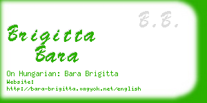 brigitta bara business card